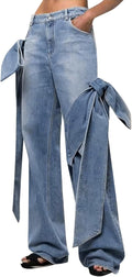 Hip Hop Jeans Women Retro High Street Pants Outstanding Design Style Streetwear Trousers